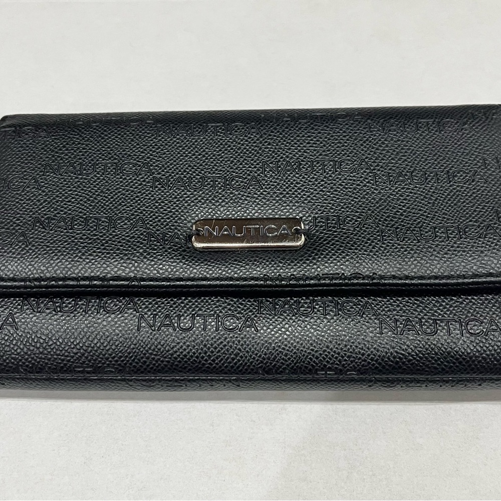 Nautica Black Textured Wallet